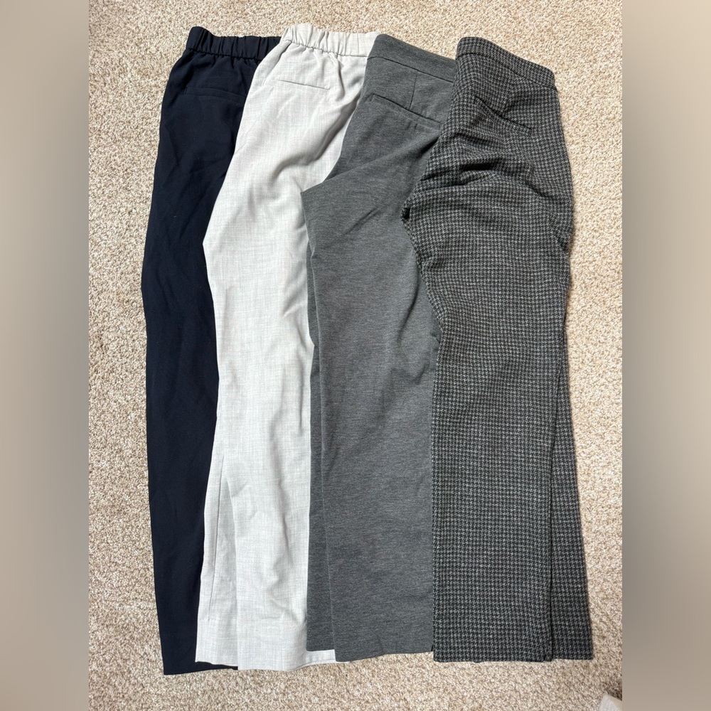 Banana Republic Dress Pants Bundle - Navy, Light Gray, Charcoal, Houndstooth